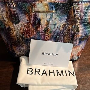 New Brahmin purse woodland colors with bag and registration card
